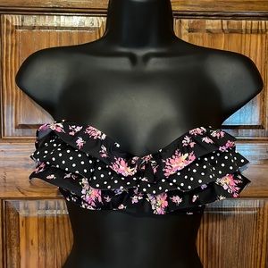 Victoria’s Secret Floral Bandeau Bikini Top